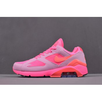 COMME des Garcons x Nike Air Max 180 Laser Pink Solar Red-Pink Rise AO4641-602 and WoSize Shoes